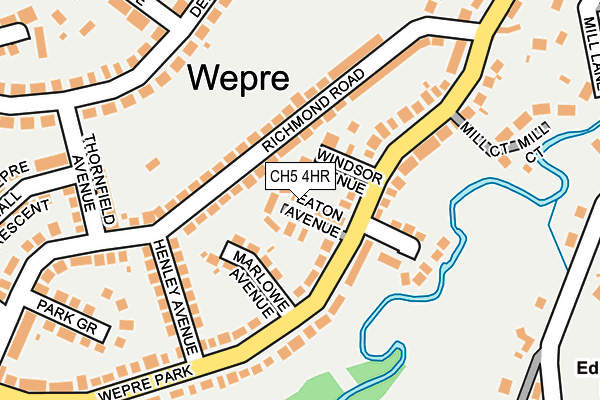 CH5 4HR map - OS OpenMap – Local (Ordnance Survey)