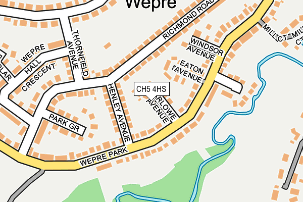 CH5 4HS map - OS OpenMap – Local (Ordnance Survey)