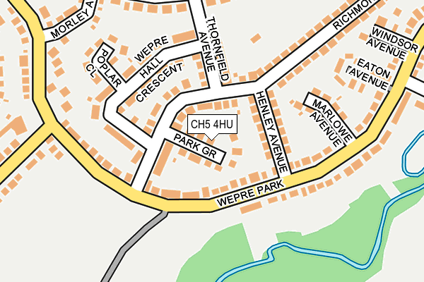 CH5 4HU map - OS OpenMap – Local (Ordnance Survey)