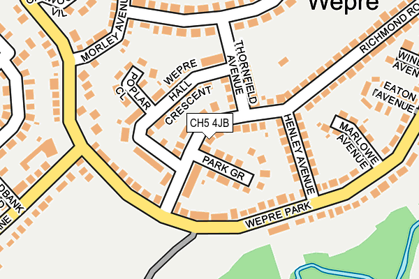 CH5 4JB map - OS OpenMap – Local (Ordnance Survey)