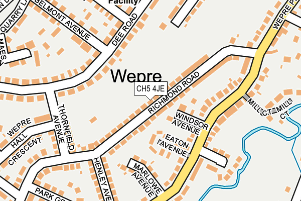 CH5 4JE map - OS OpenMap – Local (Ordnance Survey)