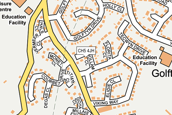 CH5 4JH map - OS OpenMap – Local (Ordnance Survey)