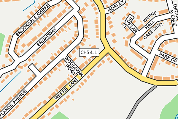 CH5 4JL map - OS OpenMap – Local (Ordnance Survey)