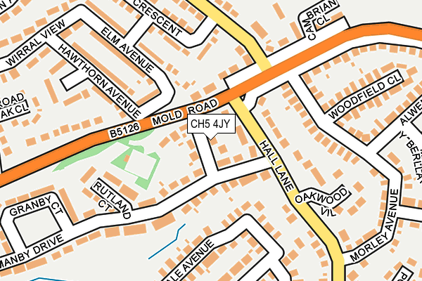 CH5 4JY map - OS OpenMap – Local (Ordnance Survey)