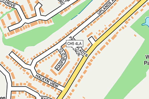CH5 4LA map - OS OpenMap – Local (Ordnance Survey)