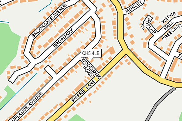 CH5 4LB map - OS OpenMap – Local (Ordnance Survey)