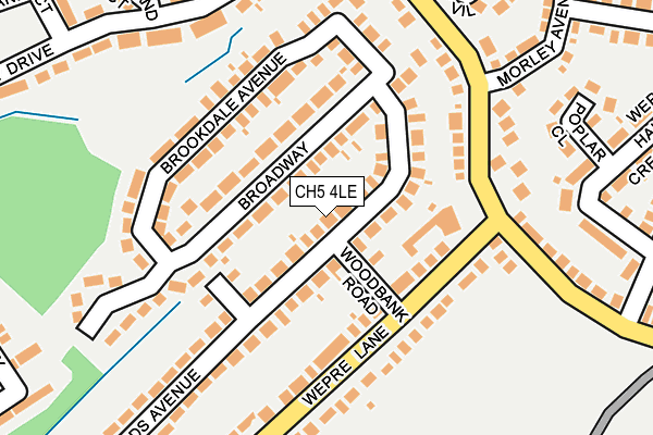 CH5 4LE map - OS OpenMap – Local (Ordnance Survey)