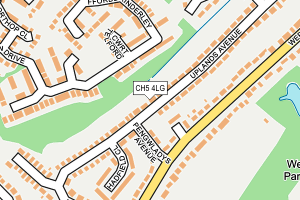 CH5 4LG map - OS OpenMap – Local (Ordnance Survey)
