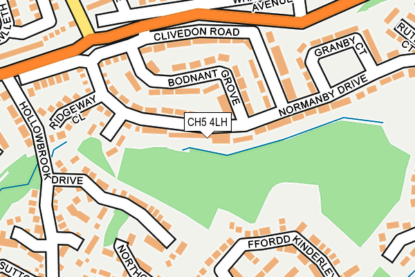 CH5 4LH map - OS OpenMap – Local (Ordnance Survey)