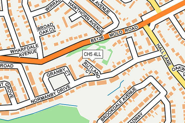 CH5 4LL map - OS OpenMap – Local (Ordnance Survey)