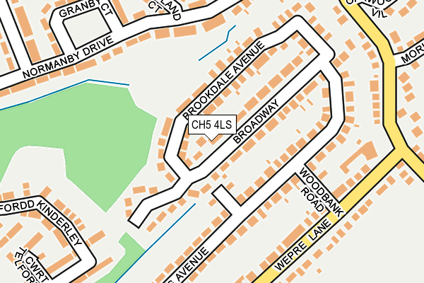 CH5 4LS map - OS OpenMap – Local (Ordnance Survey)