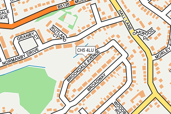 CH5 4LU map - OS OpenMap – Local (Ordnance Survey)