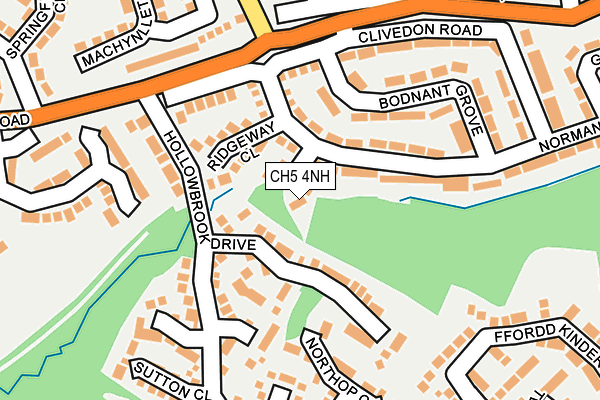CH5 4NH map - OS OpenMap – Local (Ordnance Survey)