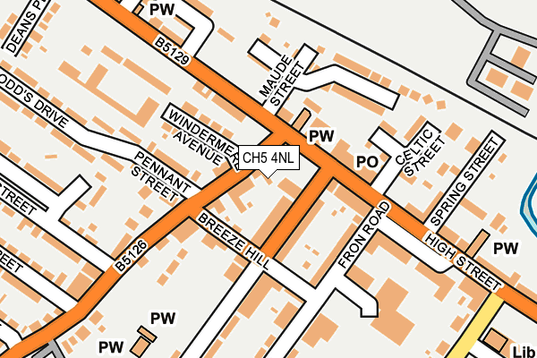 CH5 4NL map - OS OpenMap – Local (Ordnance Survey)