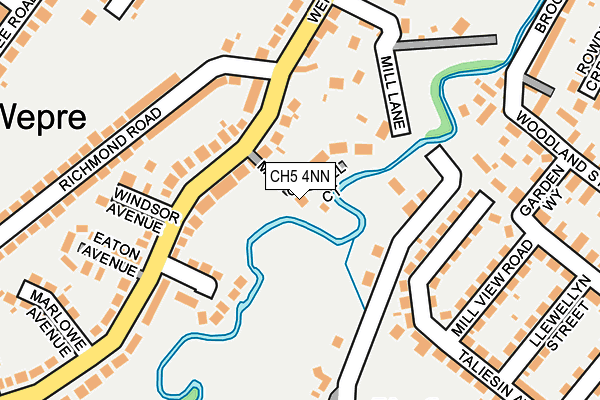 CH5 4NN map - OS OpenMap – Local (Ordnance Survey)