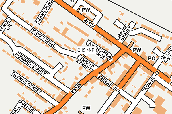 CH5 4NP map - OS OpenMap – Local (Ordnance Survey)