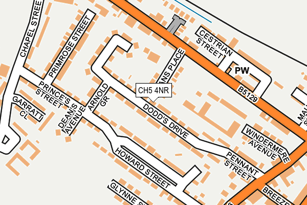 CH5 4NR map - OS OpenMap – Local (Ordnance Survey)