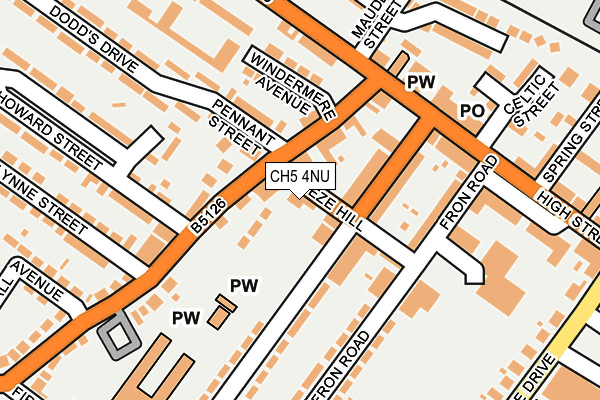 CH5 4NU map - OS OpenMap – Local (Ordnance Survey)