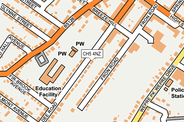Map of MANCDAVALAR LTD at local scale