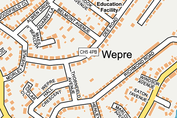 CH5 4PB map - OS OpenMap – Local (Ordnance Survey)