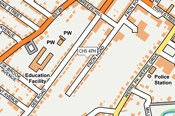 CH5 4PH map - OS OpenMap – Local (Ordnance Survey)