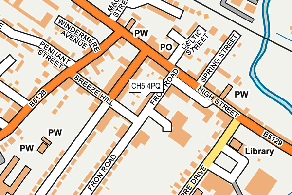 CH5 4PQ map - OS OpenMap – Local (Ordnance Survey)