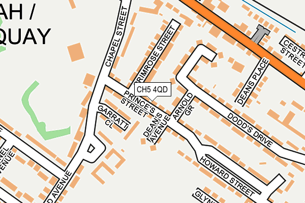 CH5 4QD map - OS OpenMap – Local (Ordnance Survey)