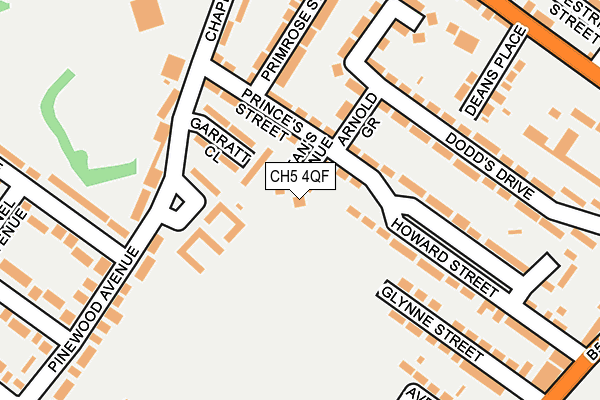 CH5 4QF map - OS OpenMap – Local (Ordnance Survey)