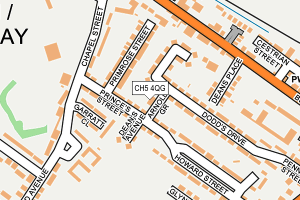 CH5 4QG map - OS OpenMap – Local (Ordnance Survey)