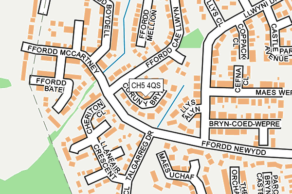 CH5 4QS map - OS OpenMap – Local (Ordnance Survey)