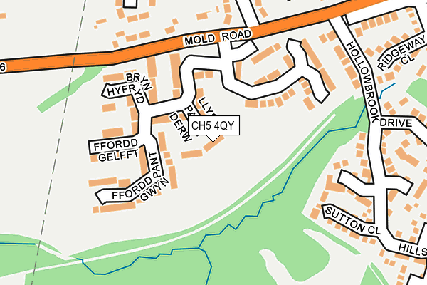 CH5 4QY map - OS OpenMap – Local (Ordnance Survey)