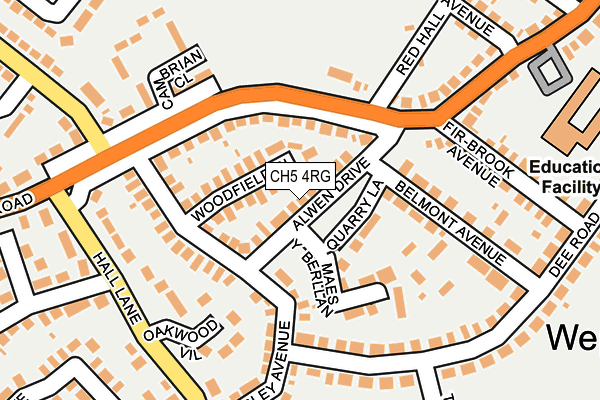 CH5 4RG map - OS OpenMap – Local (Ordnance Survey)