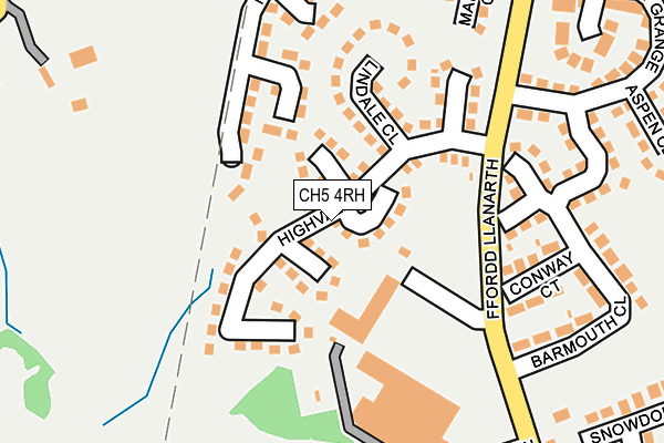 CH5 4RH map - OS OpenMap – Local (Ordnance Survey)