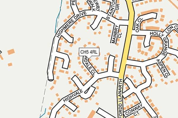 CH5 4RL map - OS OpenMap – Local (Ordnance Survey)