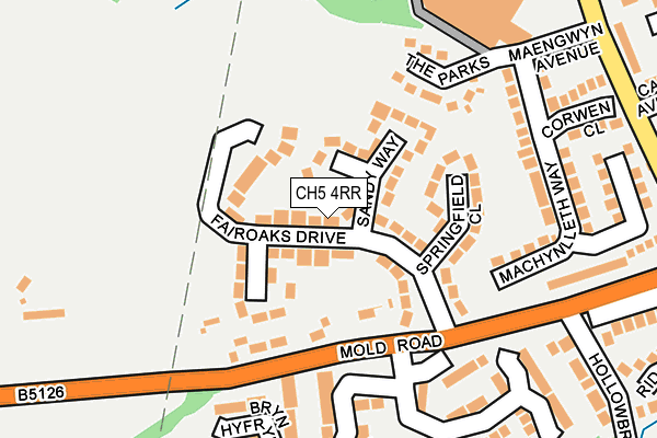 CH5 4RR map - OS OpenMap – Local (Ordnance Survey)