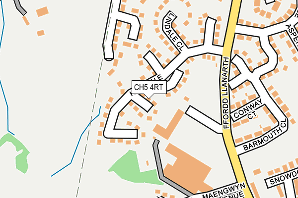 CH5 4RT map - OS OpenMap – Local (Ordnance Survey)