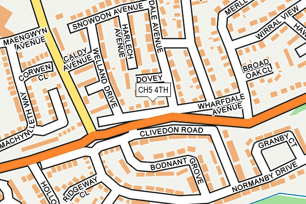 CH5 4TH map - OS OpenMap – Local (Ordnance Survey)