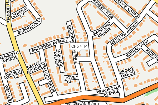 CH5 4TP map - OS OpenMap – Local (Ordnance Survey)