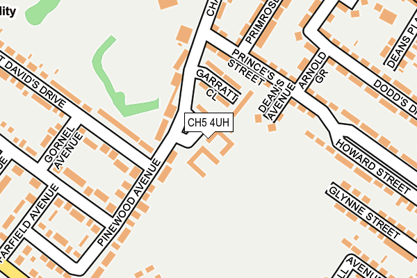 CH5 4UH map - OS OpenMap – Local (Ordnance Survey)