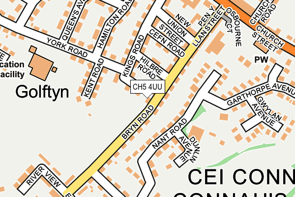 CH5 4UU map - OS OpenMap – Local (Ordnance Survey)