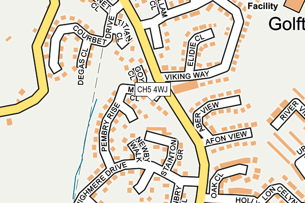 CH5 4WJ map - OS OpenMap – Local (Ordnance Survey)