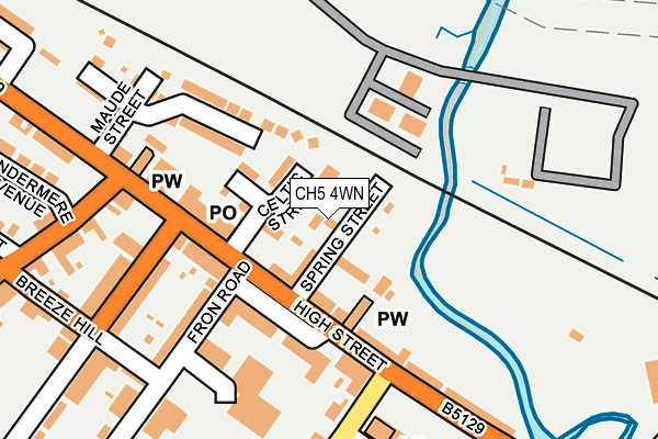 CH5 4WN map - OS OpenMap – Local (Ordnance Survey)