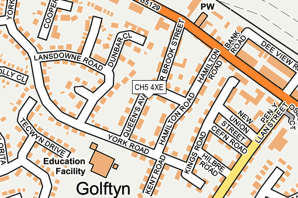 CH5 4XE map - OS OpenMap – Local (Ordnance Survey)