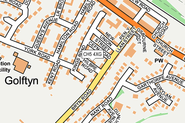 CH5 4XG map - OS OpenMap – Local (Ordnance Survey)