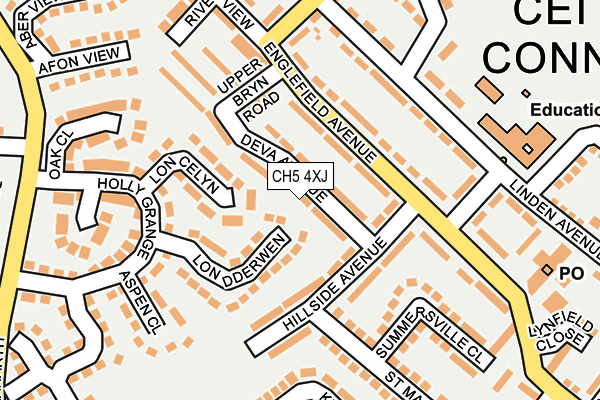 CH5 4XJ map - OS OpenMap – Local (Ordnance Survey)
