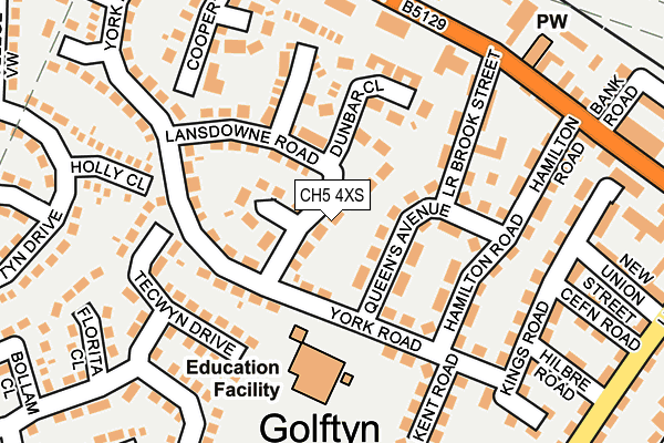 CH5 4XS map - OS OpenMap – Local (Ordnance Survey)