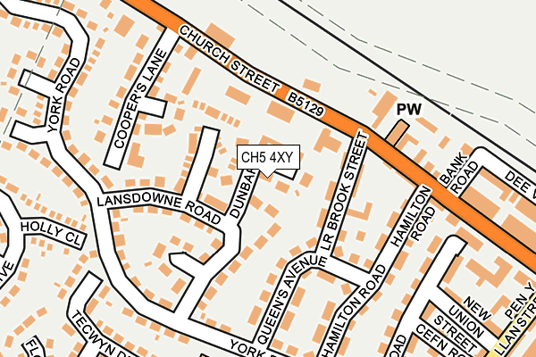 CH5 4XY map - OS OpenMap – Local (Ordnance Survey)