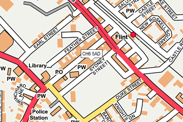 CH6 5AD map - OS OpenMap – Local (Ordnance Survey)