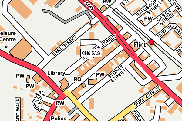 CH6 5AG map - OS OpenMap – Local (Ordnance Survey)