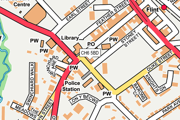 CH6 5BD map - OS OpenMap – Local (Ordnance Survey)